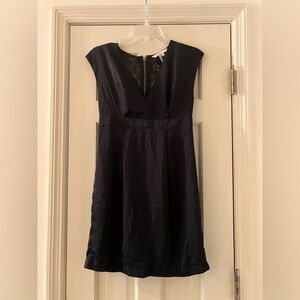 y2k BCBGeneration black lace back zip dress sleeveless zip Size 4